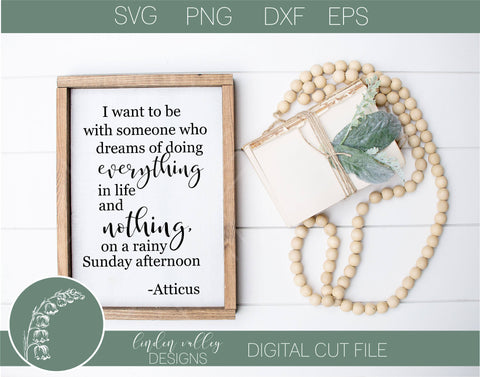 I Want To Be With Somone SVG SVG Linden Valley Designs 