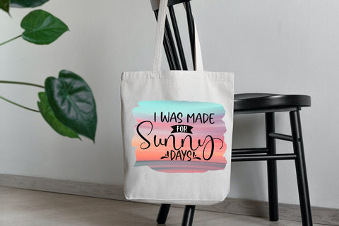 I Was Made For Sunny Days I Summer Sublimation I Beach PNG Sublimation Happy Printables Club 