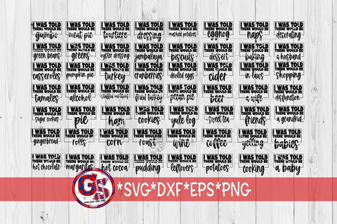 I Was Told There Would Be Bundle SVG DXF EPS PNG-Thanksgiving & Christmas SVG Bundle SVG Greedy Stitches 