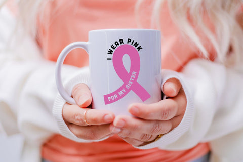 I Wear Pink for My Sister SVG Cut File SVG CraftLabSVG 