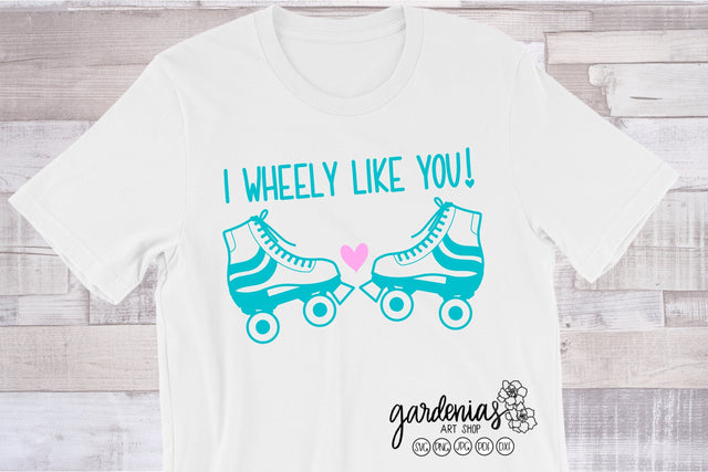 I Wheely Like You Skating SVG SVG Gardenias Art Shop 