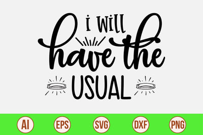 i will have the usual svg SVG nirmal108roy 
