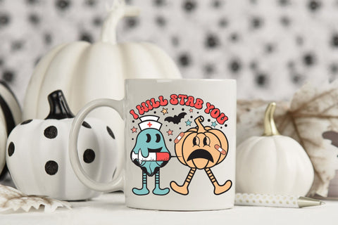 I Will Stab You - Halloween Nurse Sublimation Sublimation CraftLabSVG 