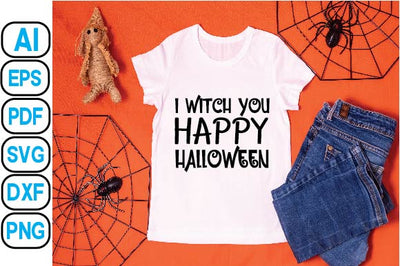 I Witch You Happy Halloween SVG Craftlabsvg24 
