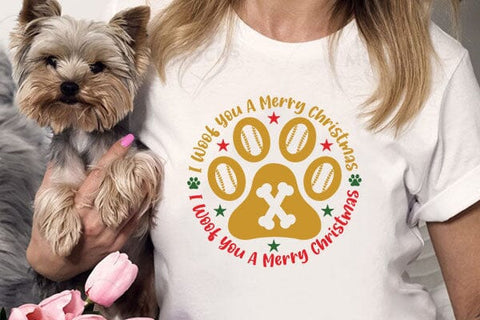 I Woof You A Merry Christmas SVG Angelina750 