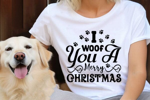 I Woof You A Merry Christmas SVG Angelina750 