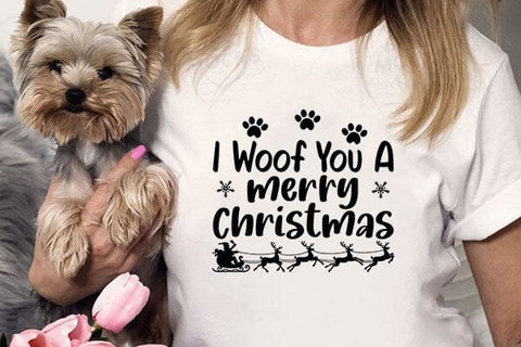 I Woof You A Merry Christmas SVG Angelina750 