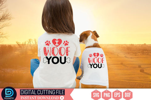 I woof you SVG SVG DESIGNISTIC 