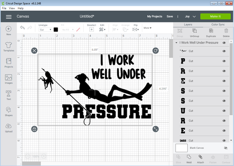 I Work Well Under Pressure | Diving T-shirt Design SVG SVG CreativeStudioTM 