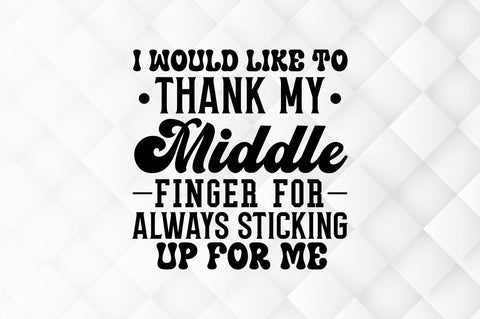I would like to thank my middle finger SVG SVG Regulrcrative 
