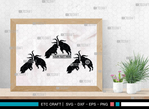 Ibex Monogram, Ibex Silhouette, Ibex SVG, Ibex Gazelle Svg, Ibex Head Svg, Gazelle Svg, Safari Animals Svg, SB00282 SVG ETC Craft 