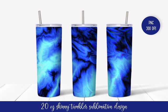 Ice Blue Tumbler Design. Marble Tumbler Sublimation Wrap Sublimation LaBelezoka 