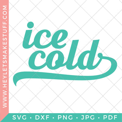Ice Cold SVG Hey Let's Make Stuff 