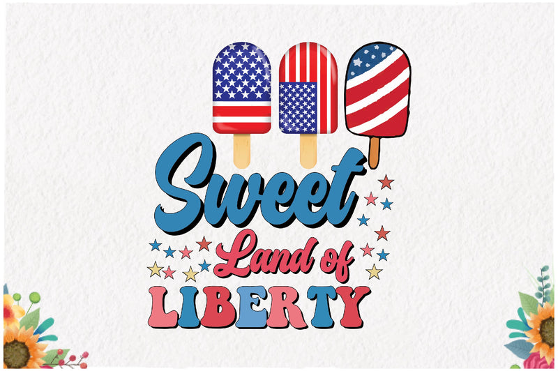 Ice Cream 4th of July Sublimation Sublimation Jagonath Roy 