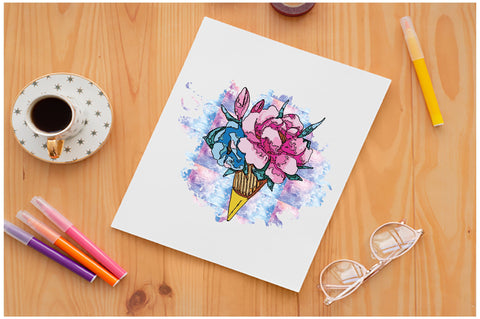 Ice Cream Bouquet Sublimation Sublimation Jagonath Roy 
