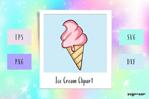 Ice Cream Clipart SVG SVG SvgOcean 