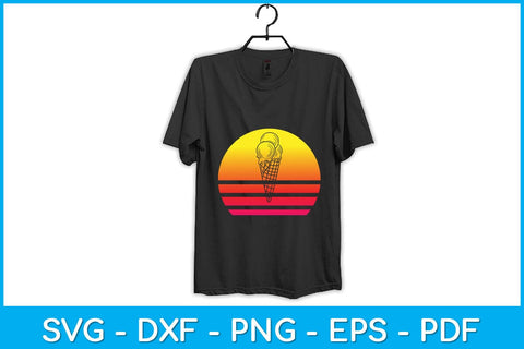 Ice Cream Cone Retro Style Vintage Svg Design SVG artprintfile 