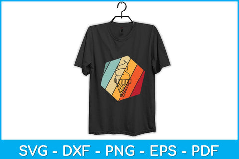 Ice Cream Cone Retro Style Vintage Svg Design SVG artprintfile 