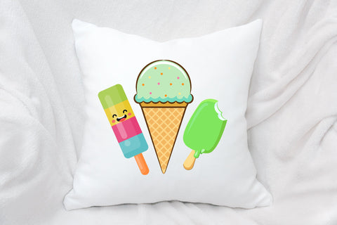 Ice Cream Cone Scoop Cherry Summer PNG Sublimation Rupkotha 