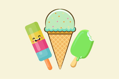 Ice Cream Cone Scoop Cherry Summer PNG Sublimation Rupkotha 