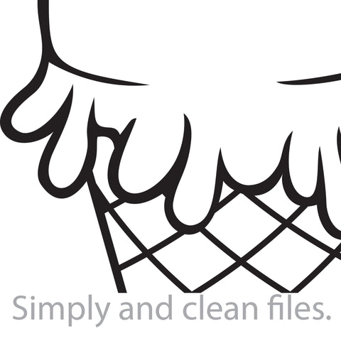 Ice cream cone SVG TribaliumArtSF 