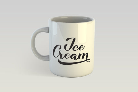 Ice Cream Day calligraphy hand lettering SVG LaBelezoka 
