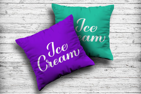 Ice Cream Day calligraphy hand lettering SVG LaBelezoka 