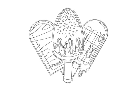 Ice Cream Design Bundle Sublimation Rupkotha 