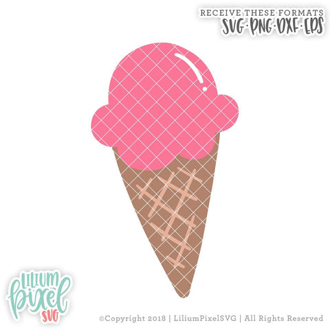 Ice Cream Doodle SVG Lilium Pixel SVG 
