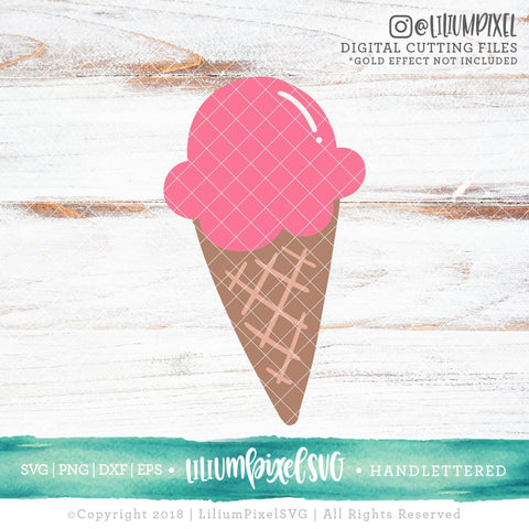 Ice Cream Doodle SVG Lilium Pixel SVG 