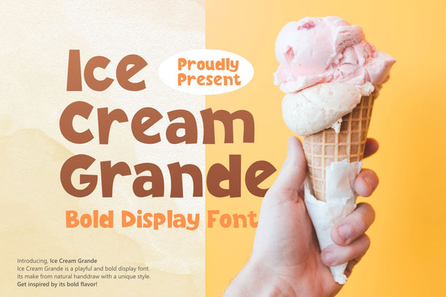 Ice Cream Grande Font Zeenesia Std 