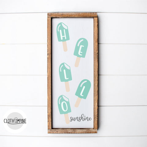 Ice Cream - Hello Sunshine SVG Cloth and Pine Designs 