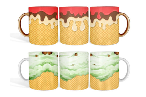 Ice Cream Mug Sublimation Sublimation SvgOcean 