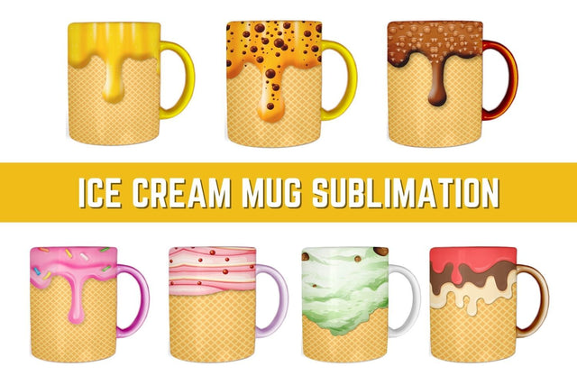 Ice Cream Mug Sublimation Sublimation SvgOcean 