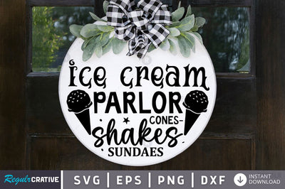 Ice cream parlor cones-shakes sundaes SVG SVG Regulrcrative 