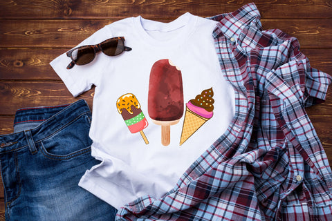 Ice Cream Rainbow PNG Sublimation Rupkotha 