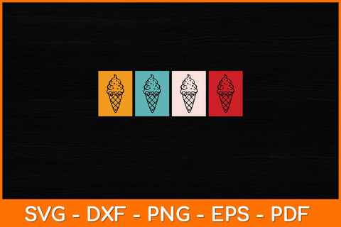 Ice Cream Retro Vintage Svg Design SVG artprintfile 