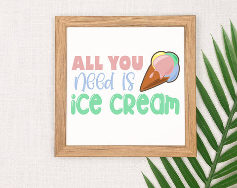 Ice Cream SVG Bundle, 6 Designs, Funny Ice Cream SVG, Popsicle SVG, We All Scream For Ice Cream SVG, Hello Summer SVG SVG HappyDesignStudio 