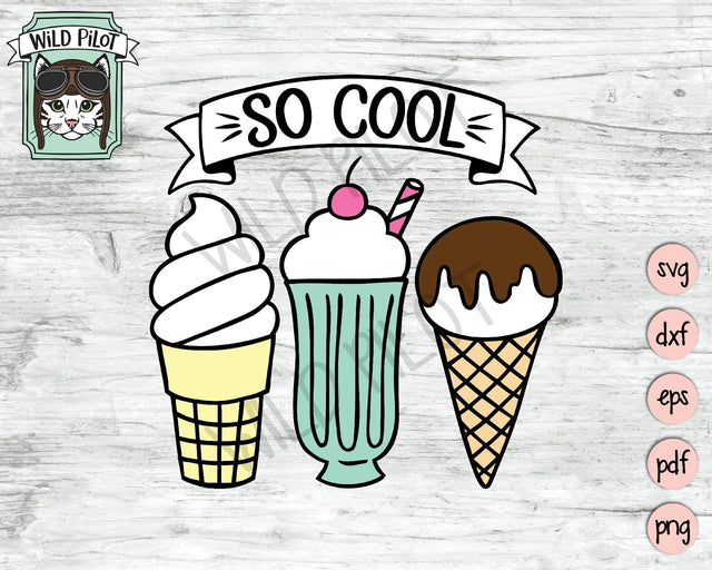 Ice Cream SVG Cut File SVG Wild Pilot 