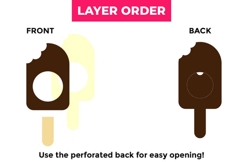 Ice Cream Treats Candy Dome Holder SVG Trio 3D Paper Risa Rocks It 