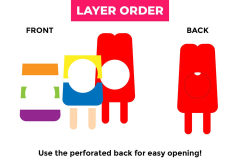 Ice Cream Treats Candy Dome Holder SVG Trio 3D Paper Risa Rocks It 