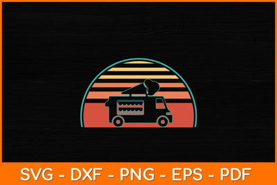 Ice Cream Truck Retro Vintage Svg Design SVG artprintfile 