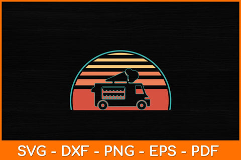 Ice Cream Truck Retro Vintage Svg Design SVG artprintfile 