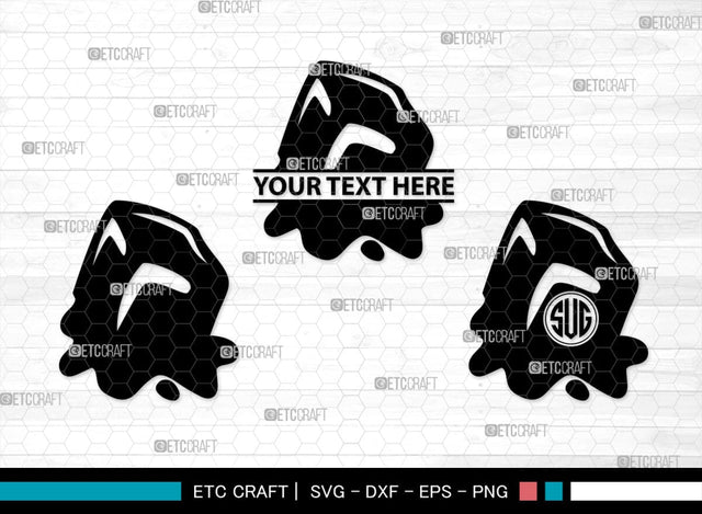 Ice Cube Monogram, Ice Cube Silhouette, Ice Cube SVG, Ice Svg, Melting Ice Svg, Cube Svg, Frozen Water Svg, SB00451 SVG ETC Craft 