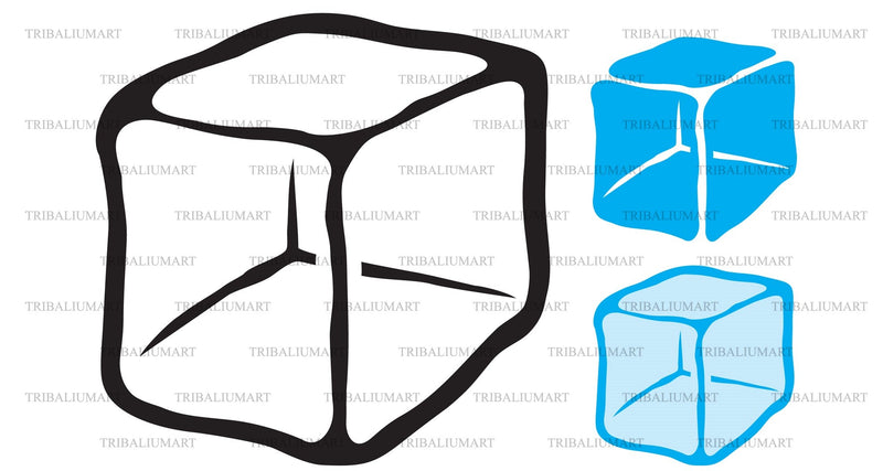 Ice cube SVG TribaliumArtSF 