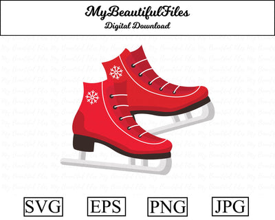 ice skates - christmas SVG MyBeautifulFiles 