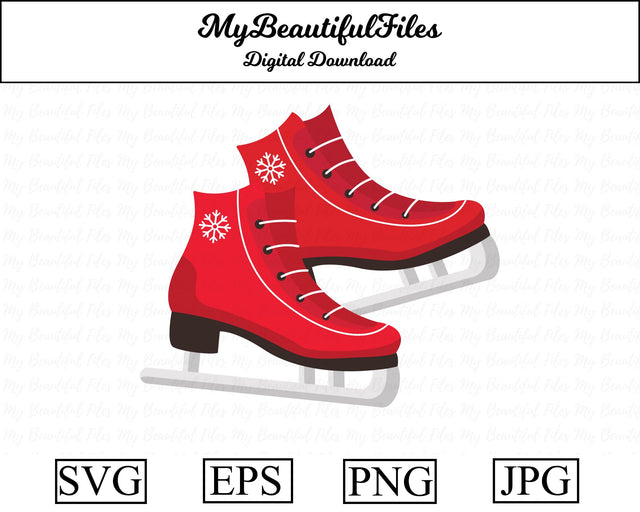 ice skates - christmas SVG MyBeautifulFiles 