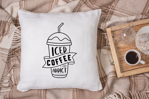 Iced Coffee Addict SVG Design SVG futivesvg 