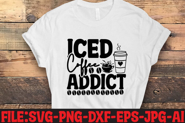 Iced Coffee Addict SVG MStudio 