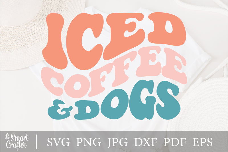 Iced Coffee and Dogs Svg, Dog Mom Svg, Dog Lover, Coffee svg, Coffee Lover svg, Svg Cricut Cut File, PNG Files | Print Cut Files SVG Fauz 